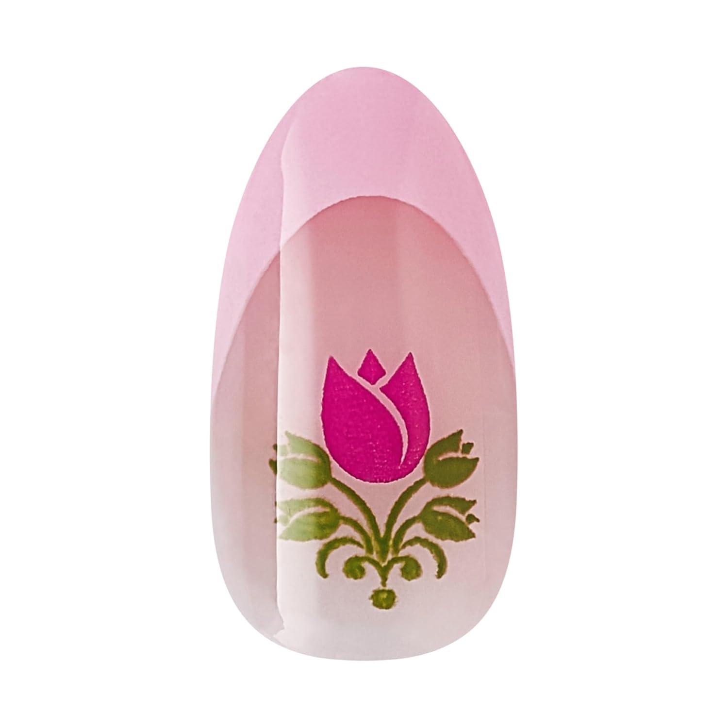 imageWICKED X imPRESS Press On Nails New Improved Adhesive Up To 10 Day Hold Beautifical White Medium Oval Includes 30 Fake Nails 1 Prep Pad 1 Manicure Stick 1 Mini FileTulip Harvest