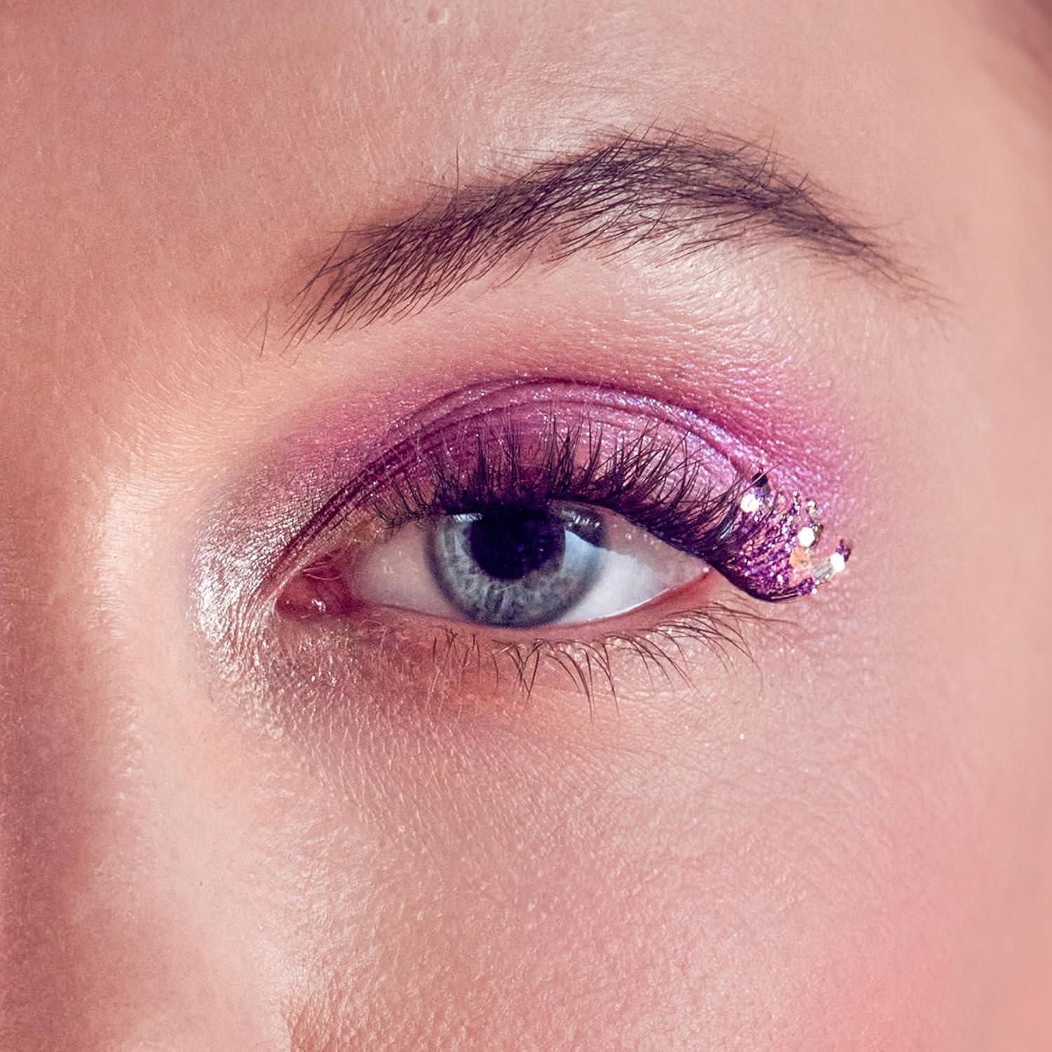 imageWICKED X imPRESS Press On Self Adhesive Eyelashes Welcome to OZ 8mm10mm Natural Volume Press On Lashes Pink Glitter No Glue Needed 12 Lash Clusters ampamp NonStick Mini ApplicatorFantabulous