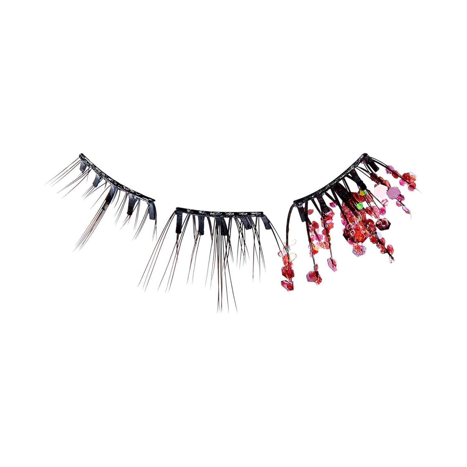 imageWICKED X imPRESS Press On Self Adhesive Eyelashes Welcome to OZ 8mm10mm Natural Volume Press On Lashes Pink Glitter No Glue Needed 12 Lash Clusters ampamp NonStick Mini ApplicatorWelcome to OZ