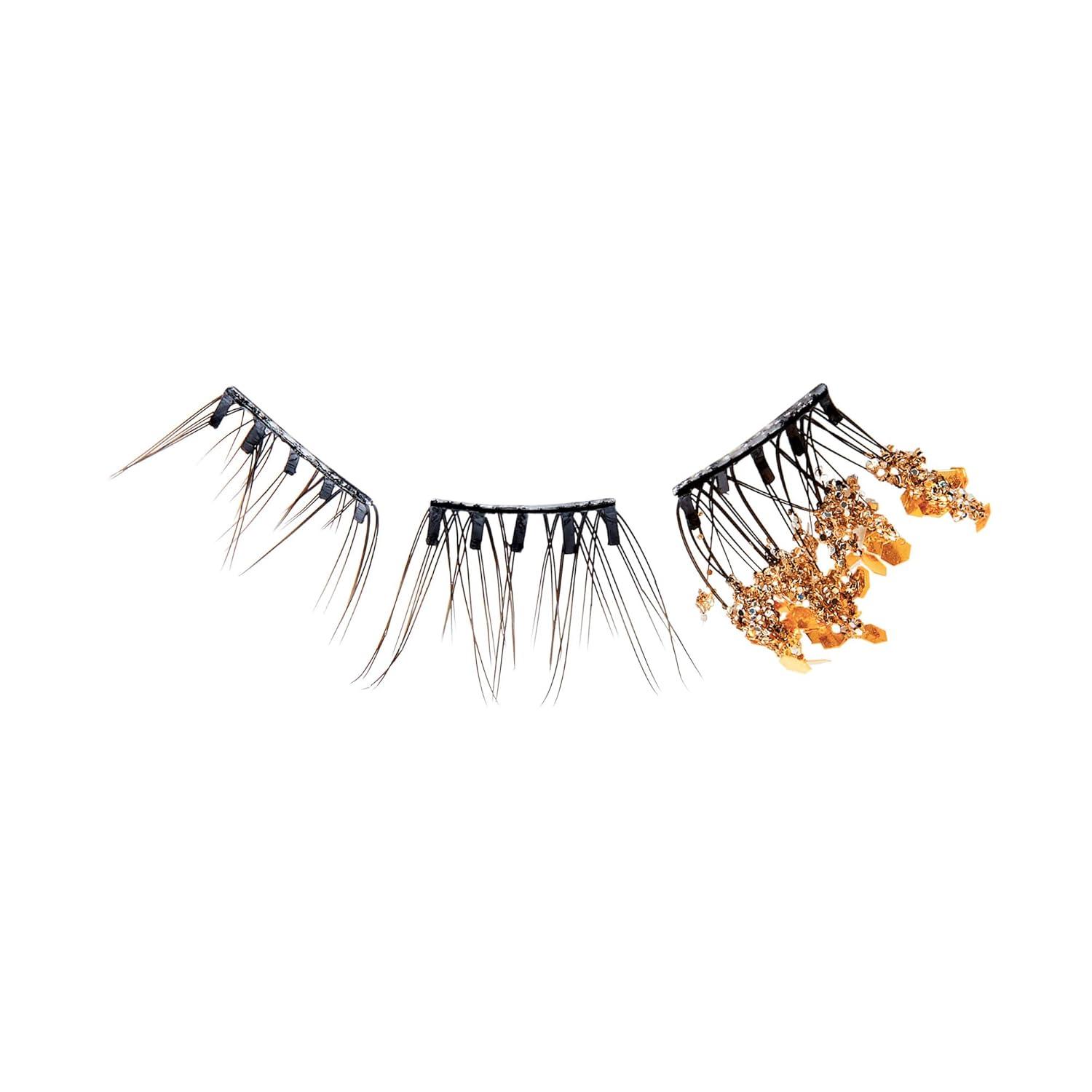imageWICKED X imPRESS Press On Self Adhesive Eyelashes Welcome to OZ 8mm10mm Natural Volume Press On Lashes Pink Glitter No Glue Needed 12 Lash Clusters ampamp NonStick Mini ApplicatorMagic Unleashed