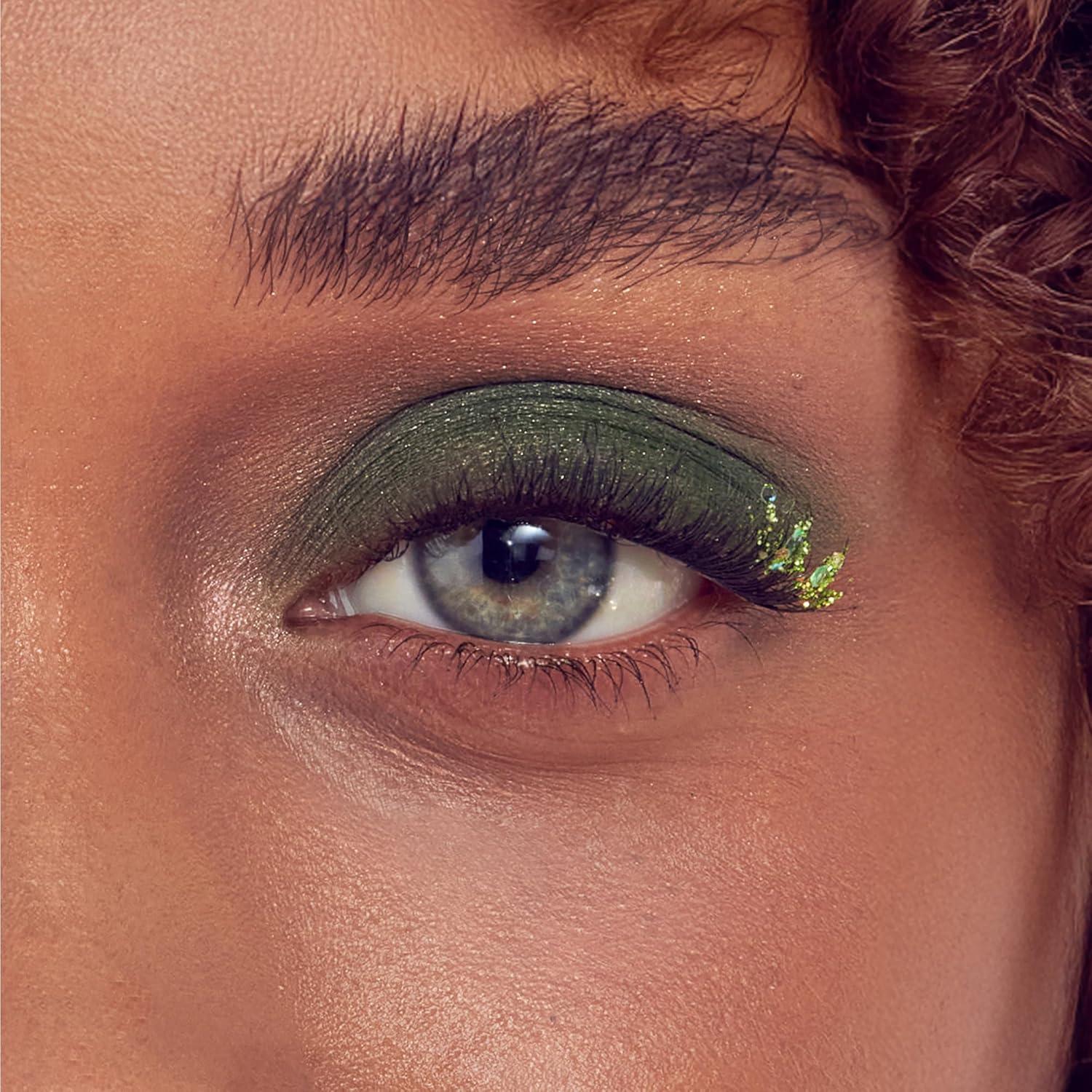 imageWICKED X imPRESS Press On Self Adhesive Eyelashes Wickedly Beautiful 12 Lash Clusters 8mm10mm Natural Volume Green Glitter Pink ampamp Green Mini Applicator8mm10mm Pack of 2