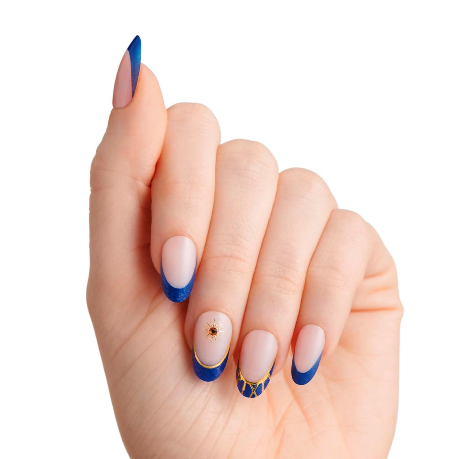 imageimPRESS X WICKED FOR GOOD Press On Nails Living in a Dream Purple Medium Coffin New Improved Adhesive Up To 10 Day Hold Includes 30 Fake Nails 1 Prep Pad 1 Manicure Stick 1 Mini FileWickedly Brave