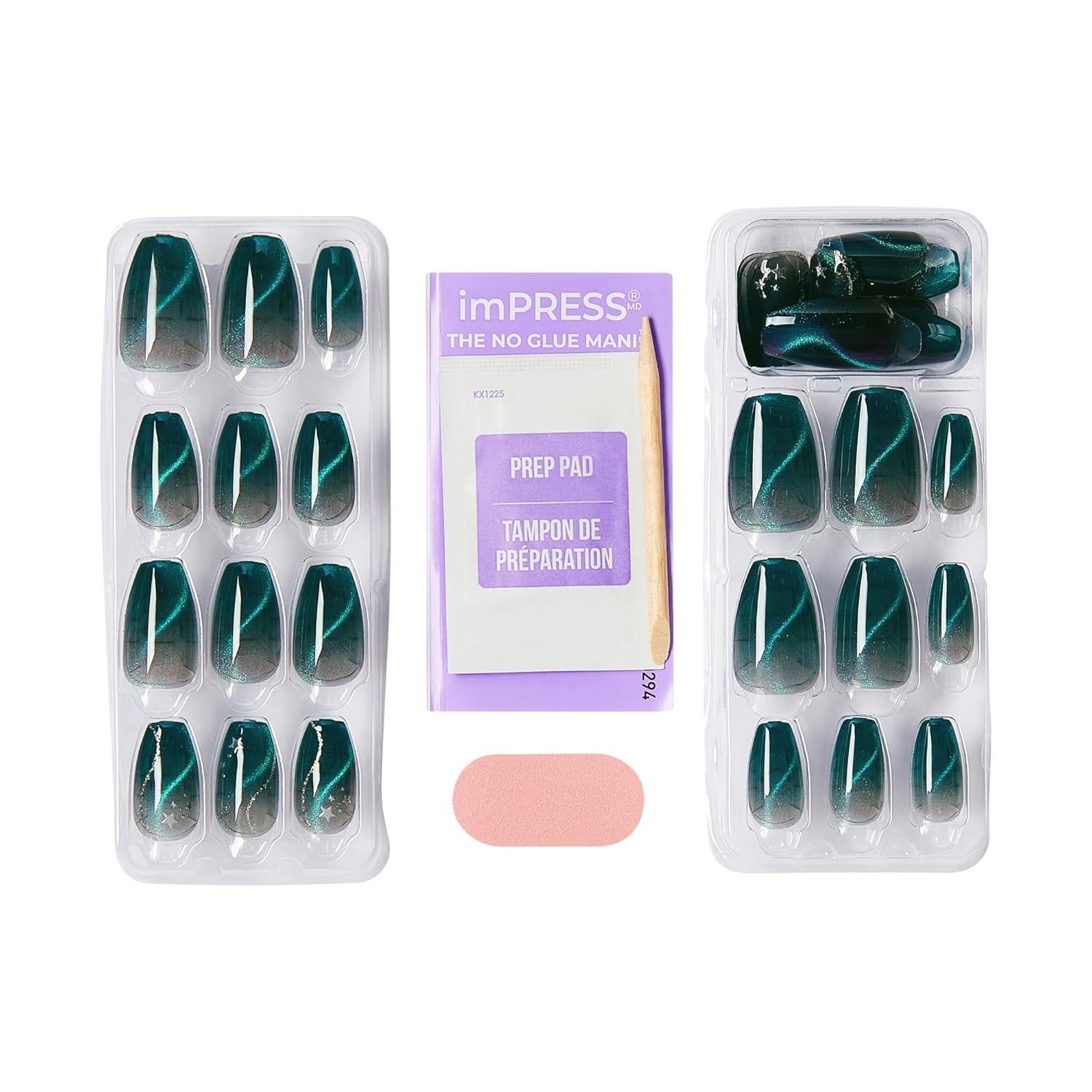 imageimPRESS X WICKED FOR GOOD Press On Nails Living in a Dream Purple Medium Coffin New Improved Adhesive Up To 10 Day Hold Includes 30 Fake Nails 1 Prep Pad 1 Manicure Stick 1 Mini FileUnleash Your Magic