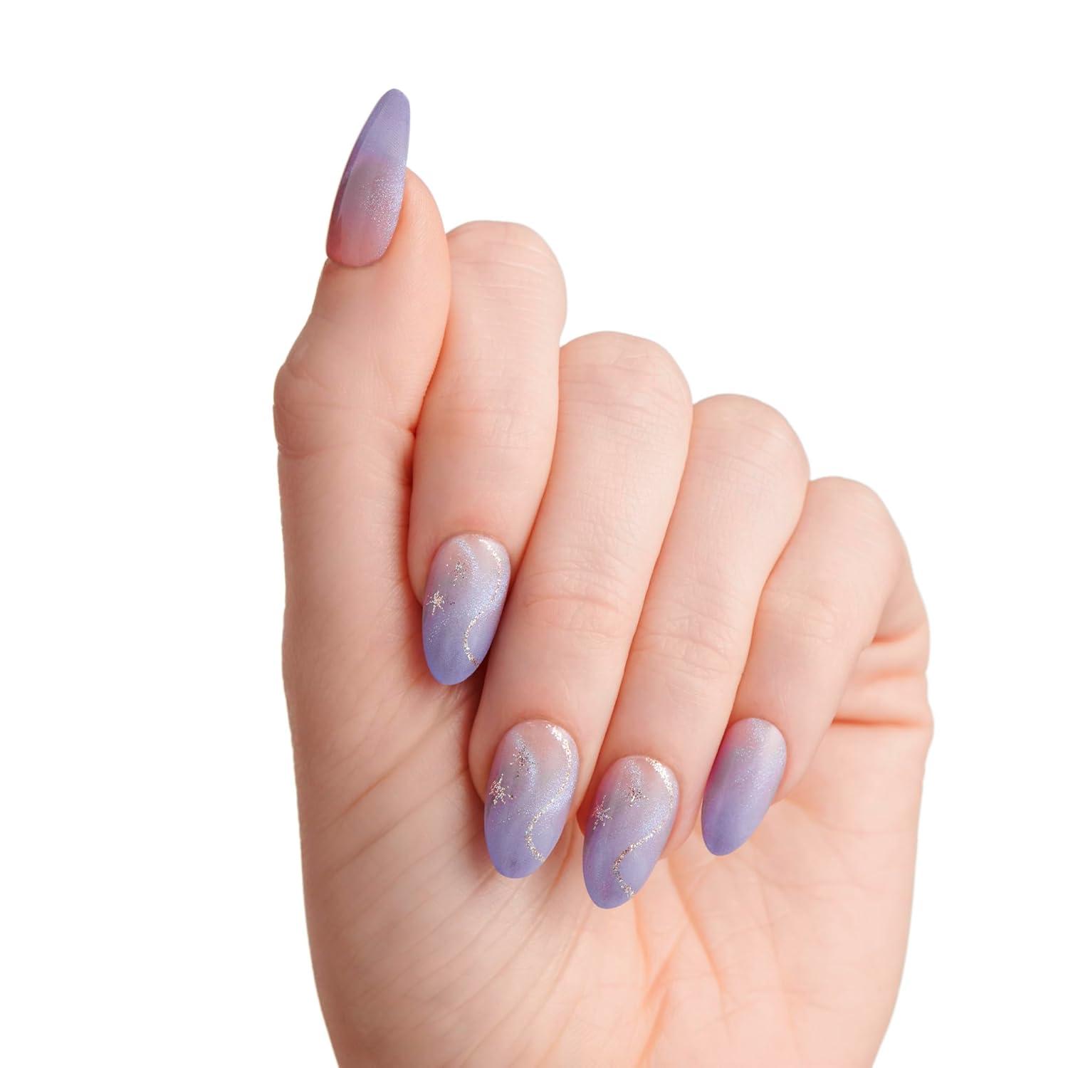 imageimPRESS X WICKED FOR GOOD Press On Nails Living in a Dream Purple Medium Coffin New Improved Adhesive Up To 10 Day Hold Includes 30 Fake Nails 1 Prep Pad 1 Manicure Stick 1 Mini FileLiving in a Dream