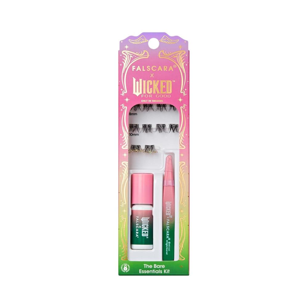 imageFALSCARA X WICKED FOR GOOD False Eyelashes Love Without Limits 8mm10mm Natural Volume Green Glitter Lash Extension Kit Includes Mini BOND Mini Applicator ampamp 10 Lash ClustersI Couldnt Be Lovelier