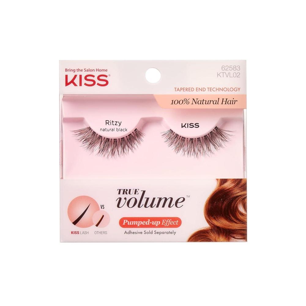 imageKISS True Volume False Eyelashes Ritzy 14mm Includes 1 Pair Of Lash Easy to Apply Reusable Lash Clusters