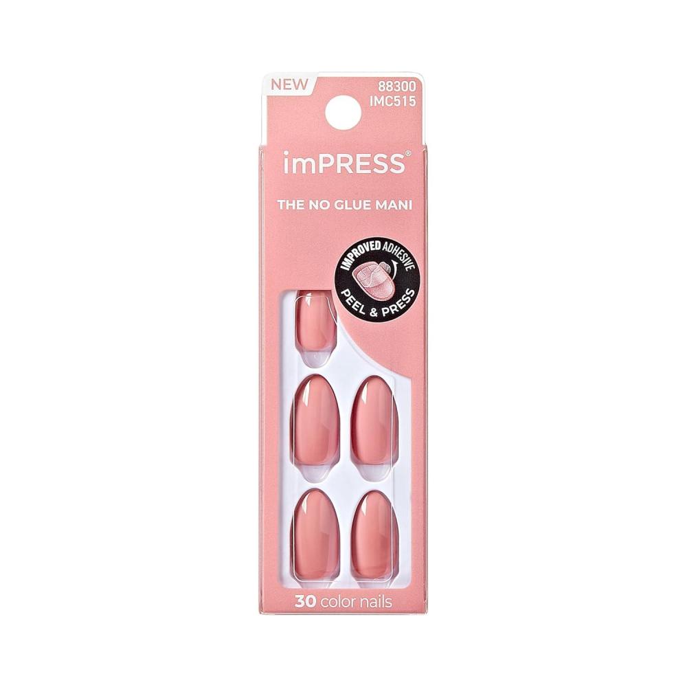 imageKISS imPRESS Color PressOn Manicure Fake Nails All Black  Short ampamp Square Solid Black Ready To Wear Chip Proof Smudge Proof No Dry Time Mini File ampamp More  30 CountSweet Aroma