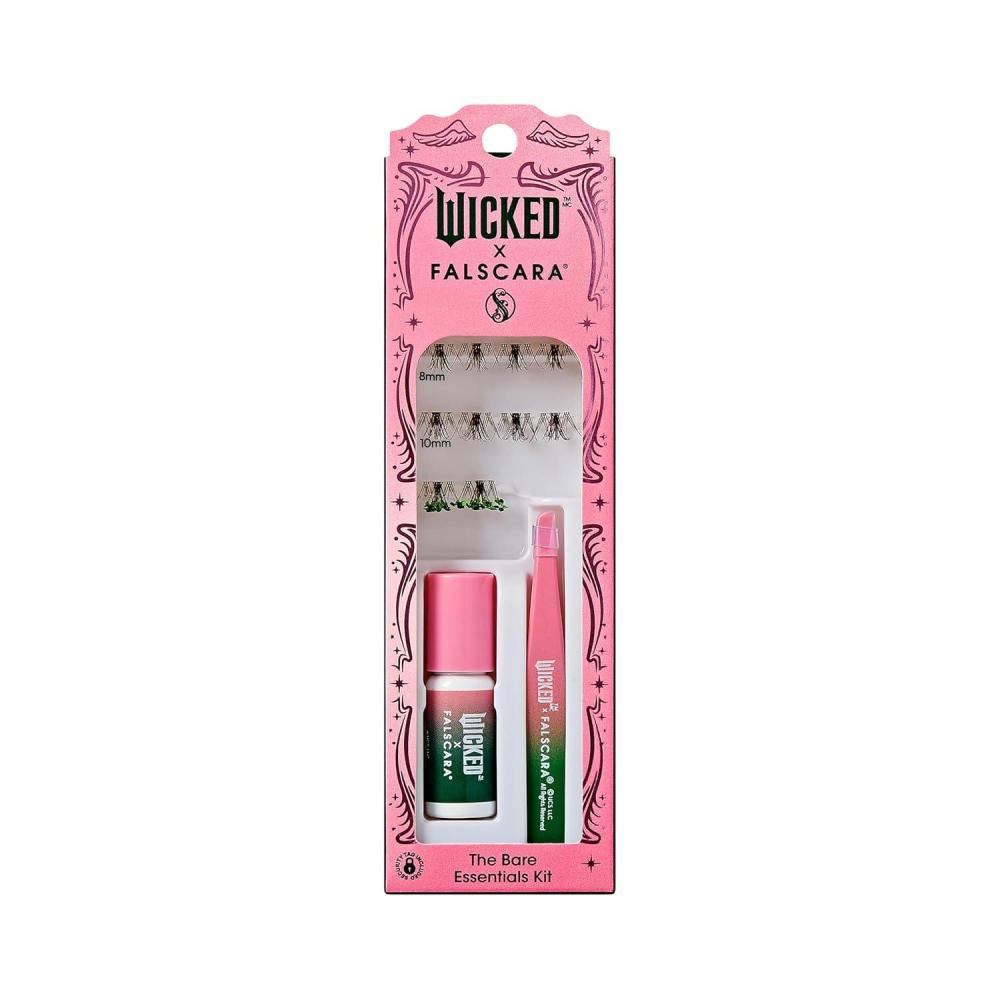 imageWICKED X FALSCARA False Eyelashes Munchkinland 8mm10mm Natural Volume Multicolored Glitter Lash Extension Kit Includes Mini BOND NET WT 45 G 015 Oz Mini Applicator ampamp 10 Lash ClustersFantastical Fashions