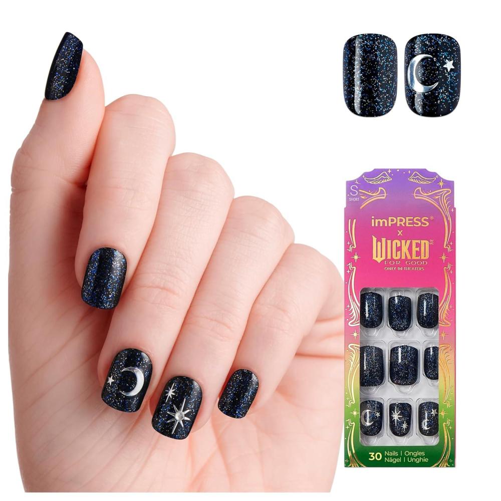 imageimPRESS X WICKED FOR GOOD Press On Nails Living in a Dream Purple Medium Coffin New Improved Adhesive Up To 10 Day Hold Includes 30 Fake Nails 1 Prep Pad 1 Manicure Stick 1 Mini FileKnow Your Power