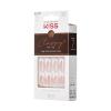 KISS Classy French Nail Manicure Kit with Gel Finish,Medium,Coffin Shaped,Includes Pink Nail Glue (Net Wt. 2 g / 0.07oz.),Mini Nail File,Manicure Stick, 28 Fake Nails,Cozy Meets Cute,28 Count(Dashing)