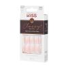 KISS Classy French Nail Manicure Kit with Gel Finish,Medium,Coffin Shaped,Includes Pink Nail Glue (Net Wt. 2 g / 0.07oz.),Mini Nail File,Manicure Stick, 28 Fake Nails,Cozy Meets Cute,28 Count(Cozy Meets Cute)