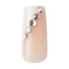 KISS Classy, Press On Nails, Nail glue included, ‘Highlights’, French, Medium Size, Almond Shape, Includes 30 Nails, 2g glue, 1 Manicure Stick, 1 Mini File(Gorgeous)