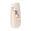 KISS Classy, Press On Nails, Nail glue included, ‘Highlights’, French, Medium Size, Almond Shape, Includes 30 Nails, 2g glue, 1 Manicure Stick, 1 Mini File(Gorgeous)