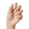 KISS Classy, Press On Nails, Nail glue included, ‘Highlights’, French, Medium Size, Almond Shape, Includes 30 Nails, 2g glue, 1 Manicure Stick, 1 Mini File(Highlights)