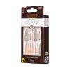 KISS Classy, Press On Nails, Nail glue included, ‘Highlights’, French, Medium Size, Almond Shape, Includes 30 Nails, 2g glue, 1 Manicure Stick, 1 Mini File(Sophisticated)