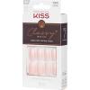KISS Classy, Press On Nails, Nail glue included, ‘Players’, White, Short Size, Oval Shape, Includes 28 Nails, 2g glue, 1 Manicure Stick, 1 Mini File(Medium (Pack of 2))