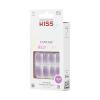 KISS Gel Fantasy, Press On Nails, Nail glue included, ‘Quince Jelly’, Purple, Medium Size, Coffin Shape, Includes 28 Nails, 2g glue, 1 Manicure Stick, 1 Mini File(Quince Jelly)