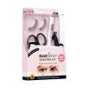 KISS Glueliner, False Eyelashes, ‘Glue Liner’, 10 mm, Includes 1 Pair Of Lash, 1 Glue Liner, 1 Scissors, 1 Applicator, Travel Pouch, Contact Lens Friendly, Easy to Apply, Reusable Strip Lashes