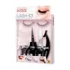 KISS Lash 11 False Eyelashes, ‘Effortless’, 12 mm, Includes 1 Pair Of Eyelash, Measuring Tool, Scissors, Lash Adhesive, Applicator, Mirror, Contact Lens Friendly, Easy to Apply, Reusable Strip Lashes(Black)