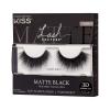 KISS Lash Couture 3D Matte False Eyelashes, ‘Matte Satin’, 16 mm, Includes 1 Pair Of Lash, Contact Lens Friendly, Easy to Apply, Reusable Strip Lashes(1 pair (Pack of 1))