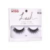 KISS Lash Couture False Eyelashes, ‘Little Black Dress’, 10 mm, Includes 1 Pair Of Lash, Contact Lens Friendly, Easy to Apply, Reusable Strip Lashes(Gala)