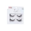 KISS Lash Couture Faux Mink False Eyelashes Double Pack, Knot-Free Lash Band, Reusable, Contact Lens Friendly, Easy To Apply, Ultrafine, Tapered, Synthetic Fake Lashes, Style Soir, 2 Pairs White(Soir)