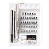KISS Lash Couture Lash Mapping Kit with 3 Mapping Stickers, Semi-Permanent Lash Adhesive, Adhesive Remover, Tweezers, Spoolie, Micro Brush, and 42 Lash Clusters,21 Pair (Pack of 1)(21 pair (Pack of 1))