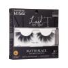 KISS Lash Couture Matte Black Faux Mink Collection False Eyelashes, 14 mm, 3D Volume, Soft & matte Finish, Plush Effect, Easy to Apply, Reusable, 1 Pair Fake Lashes, Style ‘Matte Silk’