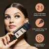 KISS Lash GLUEliner, 2-in-1 Felt-Tip Eyelash Adhesive and Eyeliner, Matte Finish, Foolproof Application, Easy Touch-Up, 0.03 Fl Oz.- Black, Packaging May Vary(Black)