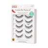 KISS Looks So Natural False Eyelashes Double Pack, Lightweight & Comfortable, Tapered End Technology, Reusable, Cruelty-Free, Contact Lens Friendly, Style ‘Sultry’, 2 Pairs Fake Eyelashes(Shy)