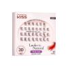KISS Looks So Natural False Eyelashes Double Pack, Lightweight & Comfortable, Tapered End Technology, Reusable, Cruelty-Free, Contact Lens Friendly, Style ‘Flir’, 4 Count (Pack of 1) Fake Eyelashes(Medium)
