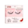 KISS Looks So Natural, False Eyelashes, ‘Shy’, 14mm, Includes 1 Pair Of Lash, Easy to Apply, Reusable Lash Clusters(Black)