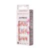 KISS LoveShackFancy x imPRESS Press-On Manicure Limited Edition, Style “Sunkissed Peach” Short Square Pink Press-On Nails, Includes Prep Pad, Mini Nail File, Cuticle Stick, & 30 Fake Nails(Pink)