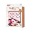 KISS Magnetic Lash 01, Synthetic False Eyelashes with Magnets Under and Over Your Upper Lashes, No Glue Needed, Lightweight, Reusable, Contact Lens Friendly, Cruelty Free, with Lash Applicator, 1 Pair(Magnetic Lash)