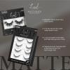 KISS Matte Black, False Eyelashes, ‘Matte Sheer’, 16mm, Includes 1 Pair Of Lash, Easy to Apply, Reusable Lash Clusters
