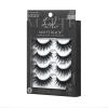 KISS Matte Black, False Eyelashes, ‘Matte Twill’, 14mm, Includes 4 Pairs Of Lashes, Easy to Apply, Reusable Lash Clusters(4 Count (Pack of 1))