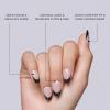 KISS Salon Acrylic, Press On Nails, Nail glue included, ‘Squared’, Light Pink, Medium Size, Coffin Shape, Includes 28 Nails, 2G Glue, 1 Manicure Stick, 1 Mini File(Skin)