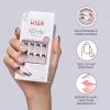 KISS Salon Acrylic, Press On Nails, Nail glue included, ‘Squared’, Light Pink, Medium Size, Coffin Shape, Includes 28 Nails, 2G Glue, 1 Manicure Stick, 1 Mini File(Light Pink)