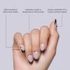 KISS Salon Acrylic, Press On Nails, Nail glue included, ‘Squared’, Light Pink, Medium Size, Coffin Shape, Includes 28 Nails, 2G Glue, 1 Manicure Stick, 1 Mini File(Black)