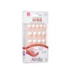 KISS Salon Acrylic Press On Nails, Nail glue included, ‘Sugar Rush’, French, Medium Size, Square Shape, Includes 28 Nails, 2g Glue, 1 Manicure Stick, 1 Mini File(Rumour Mill)