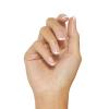 KISS Salon Acrylic Press On Nails, Nail glue included, ‘Sugar Rush’, French, Medium Size, Square Shape, Includes 28 Nails, 2g Glue, 1 Manicure Stick, 1 Mini File(Bounjour)