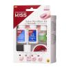 KISS Salon Dip, Dip Powder Nail Kit, Includes 7g Base Gel, 7g Top Gel, 7.5ml Activator, 9g Pink Glitter Dip Powder, Dusting Sponge, Replacement Gel Brush, Nail File, Manicure Stick(1 Count (Pack of 1))