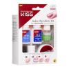 KISS Salon Dip, Dip Powder Nail Kit, Includes 7g Base Gel, 7g Top Gel, 7.5ml Activator, 9g Pink Glitter Dip Powder, Dusting Sponge, Replacement Gel Brush, Nail File, Manicure Stick(1 Count (Pack of 1))