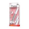 KISS SilkyEDGE Facial Hair Dermaplaner & Precise Brow Shaper, Stainless Steel Mesh Blade, Gentle Glide Technology, Tug-Free Hair Removal & Silky Smooth Exfoliation, Includes 2 Replacement Blades