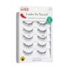 KISS So Wispy Curated Collection of Bestselling False Eyelash Styles Multipack, Volume & Curl, Lash Extensions Look, Signature Wispy Effect, Cruelty Free, Reusable, Contact Lens Friendly, 5-Pair(Natural Volume – Multi Pack)