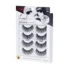 KISS Triple Push-Up, False Eyelashes, ‘Robe’, 12mm, Includes 4 Pairs Of Lashes, Easy to Apply, Reusable Lash Clusters(Black)