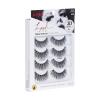 KISS Triple Push-Up, False Eyelashes, ‘Robe’, 12mm, Includes 4 Pairs Of Lashes, Easy to Apply, Reusable Lash Clusters(Black)
