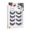 KISS Triple Push-Up, False Eyelashes, ‘Robe’, 12mm, Includes 4 Pairs Of Lashes, Easy to Apply, Reusable Lash Clusters(Robe)