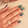 KISS Voguish Fantasy Holiday Press On Nails, ‘Merry Magic’, Navy, Medium Oval, No Damage To Natural Nails, Pink Gel Nail Glue (2g), Mini Nail File, Manicure Stick, & 28 Fake Nails(Holiday Gala)