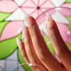 KISS X WICKED: FOR GOOD Press On Nails, ‘Glow With Glinda’, Purple, Short Oval, Waterproof, Chip Proof, Smudge Proof, 28 Fake Nails, Pink Gel Nail Glue (2g), Mini Nail File, & Manicure Stick(Bubble Of Brilliance)
